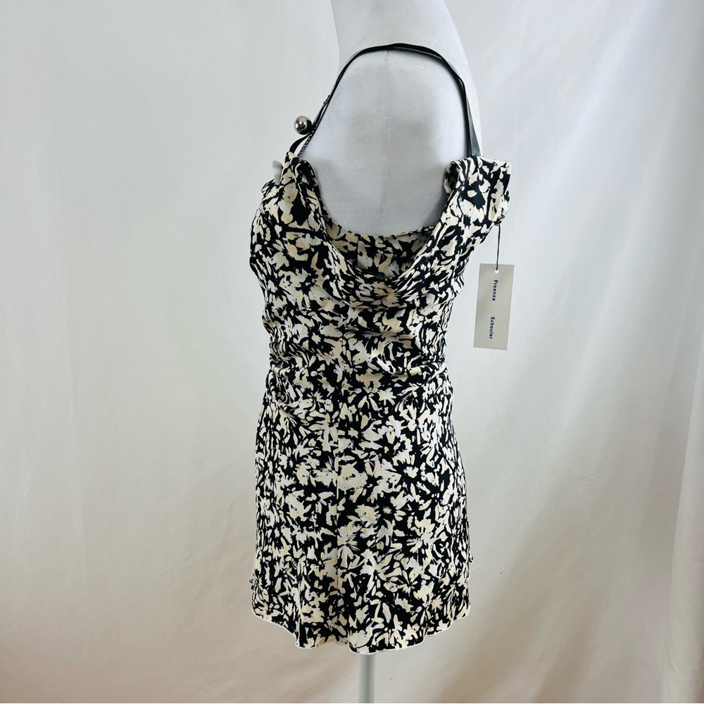 NWT Proenza Schouler Asymmetric Flower-Print Silk Top - Picture 3 of 14